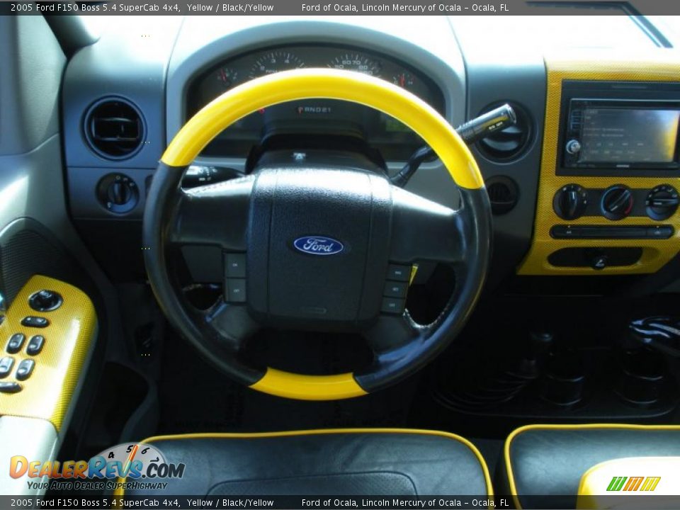 2005 Ford F150 Boss 5.4 SuperCab 4x4 Steering Wheel Photo #19