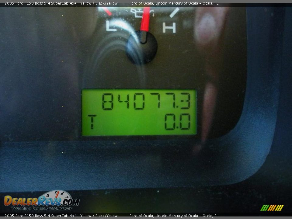 2005 Ford F150 Boss 5.4 SuperCab 4x4 Yellow / Black/Yellow Photo #21