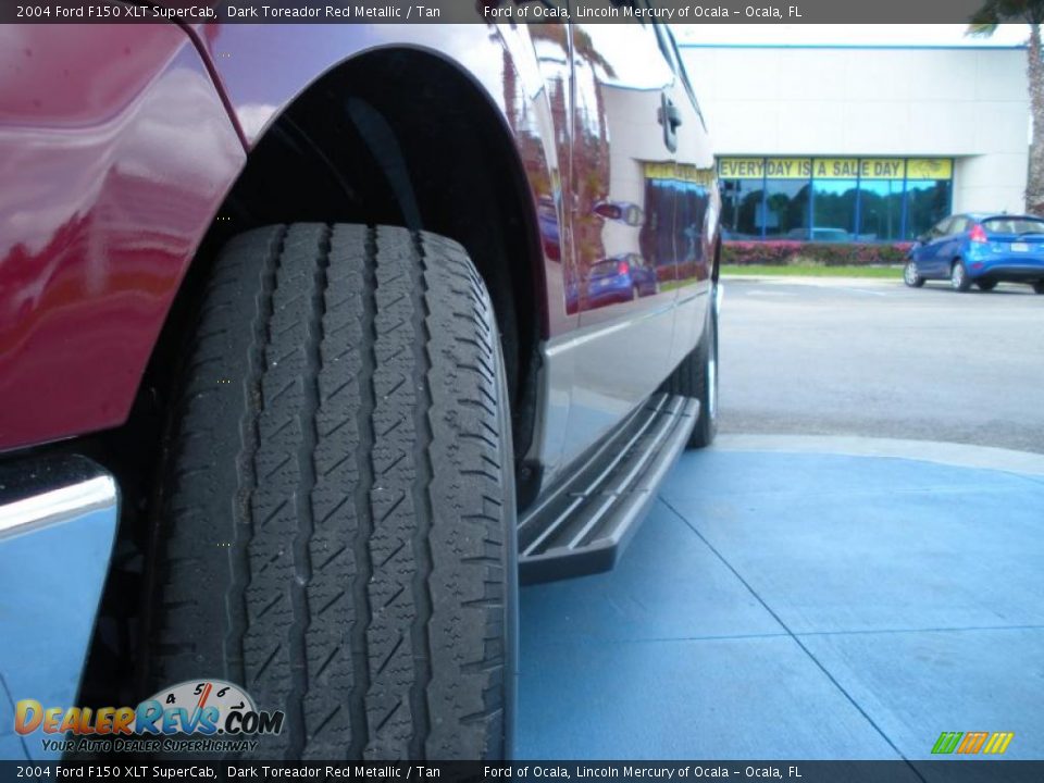 2004 Ford F150 XLT SuperCab Dark Toreador Red Metallic / Tan Photo #11