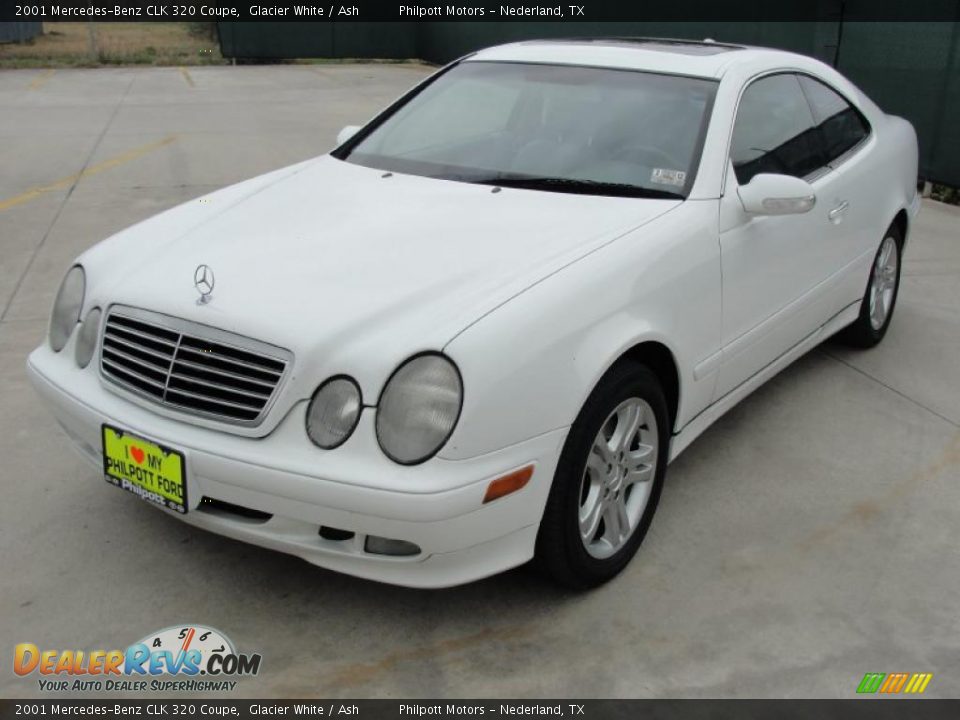 2001 Mercedes Benz Clk 320 Coupe Glacier White Ash Photo 7