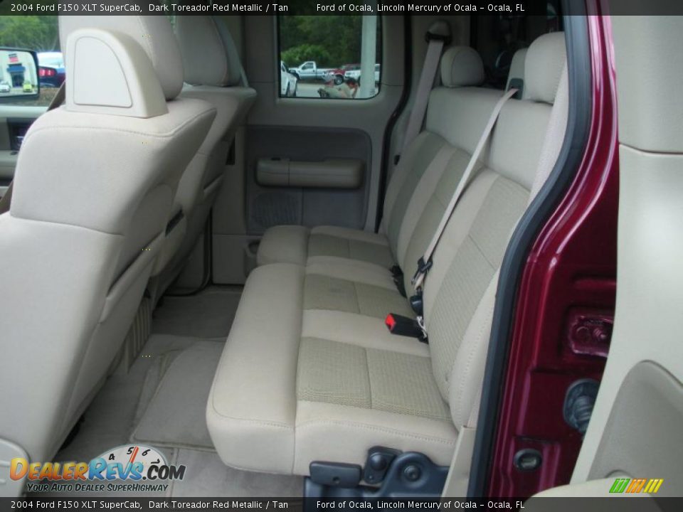 2004 Ford F150 XLT SuperCab Dark Toreador Red Metallic / Tan Photo #14