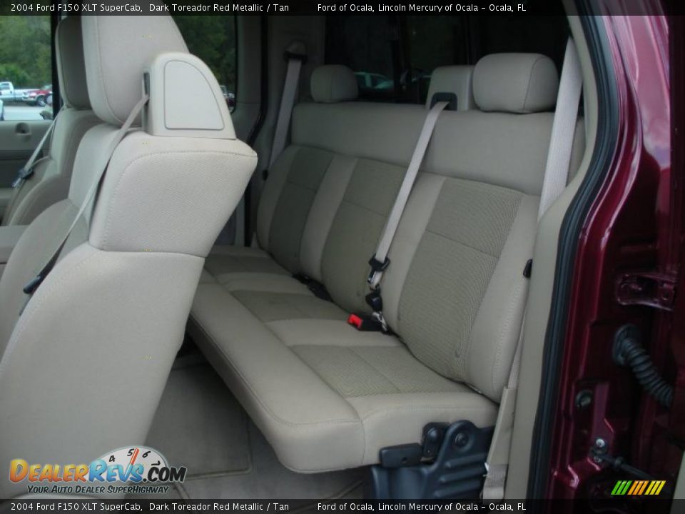 2004 Ford F150 XLT SuperCab Dark Toreador Red Metallic / Tan Photo #15
