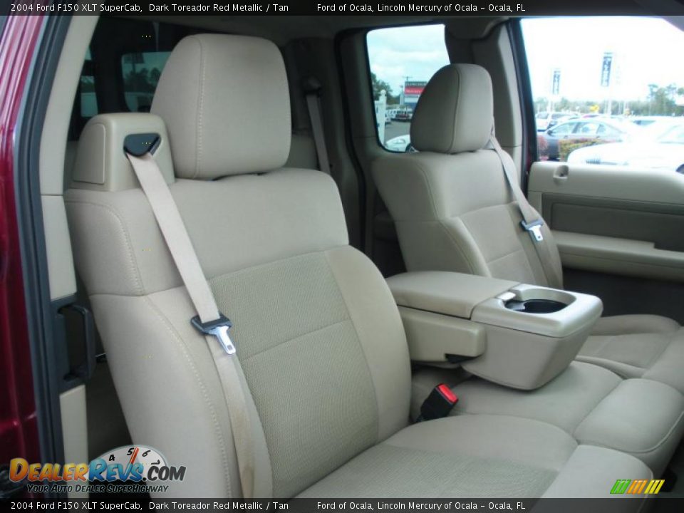 2004 Ford F150 XLT SuperCab Dark Toreador Red Metallic / Tan Photo #17
