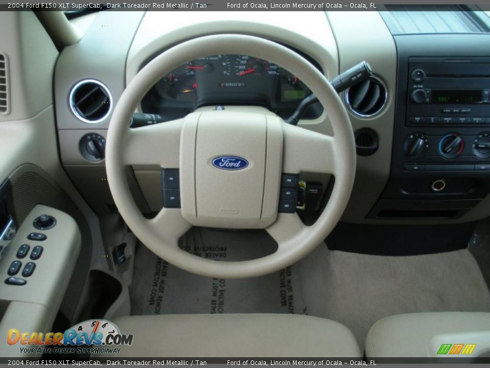 2004 Ford F150 XLT SuperCab Dark Toreador Red Metallic / Tan Photo #19