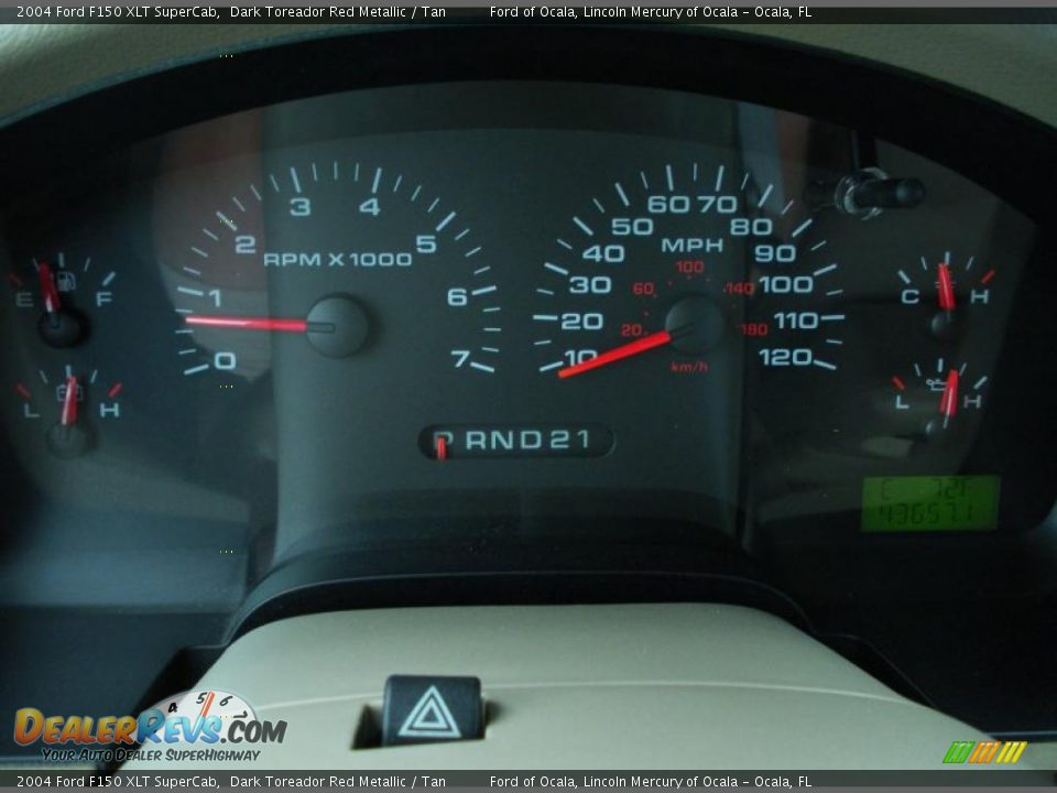 2004 Ford F150 XLT SuperCab Dark Toreador Red Metallic / Tan Photo #20