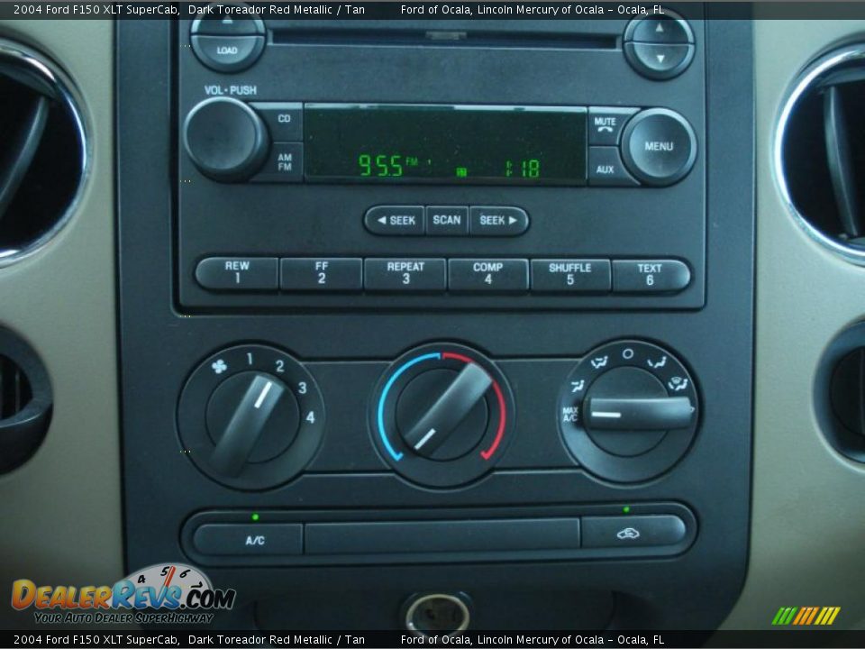 2004 Ford F150 XLT SuperCab Dark Toreador Red Metallic / Tan Photo #22