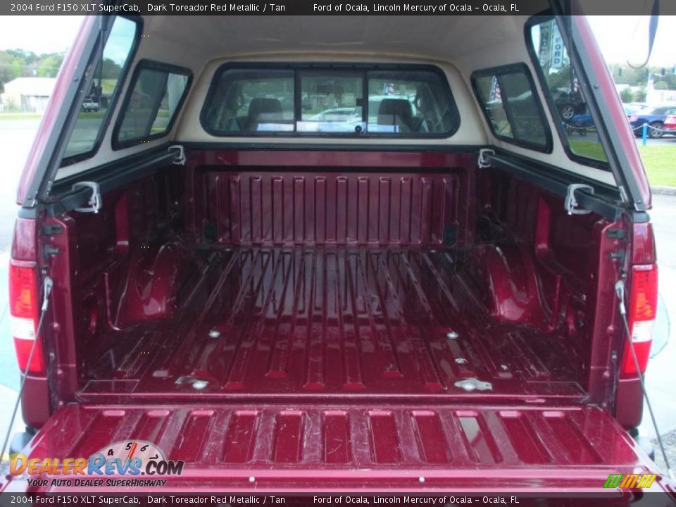 2004 Ford F150 XLT SuperCab Dark Toreador Red Metallic / Tan Photo #23