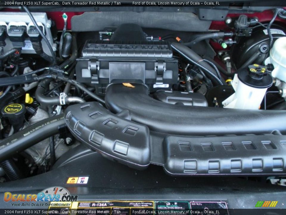 2004 Ford F150 XLT SuperCab Dark Toreador Red Metallic / Tan Photo #24