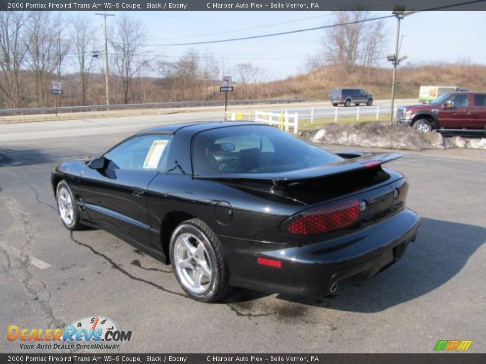 2000 Pontiac Firebird Trans Am WS-6 Coupe Black / Ebony Photo #7