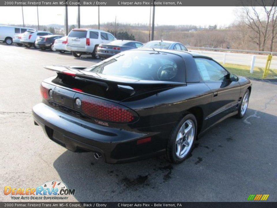2000 Pontiac Firebird Trans Am WS-6 Coupe Black / Ebony Photo #9