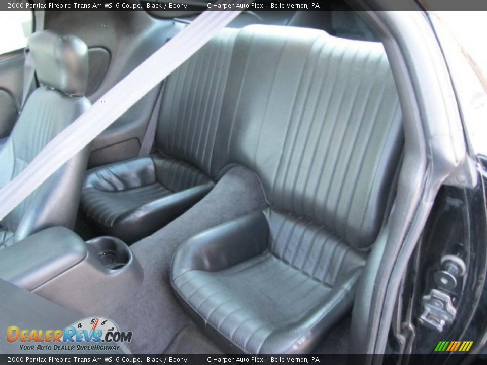 Ebony Interior - 2000 Pontiac Firebird Trans Am WS-6 Coupe Photo #15