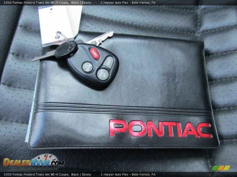 2000 Pontiac Firebird Trans Am WS-6 Coupe Black / Ebony Photo #21