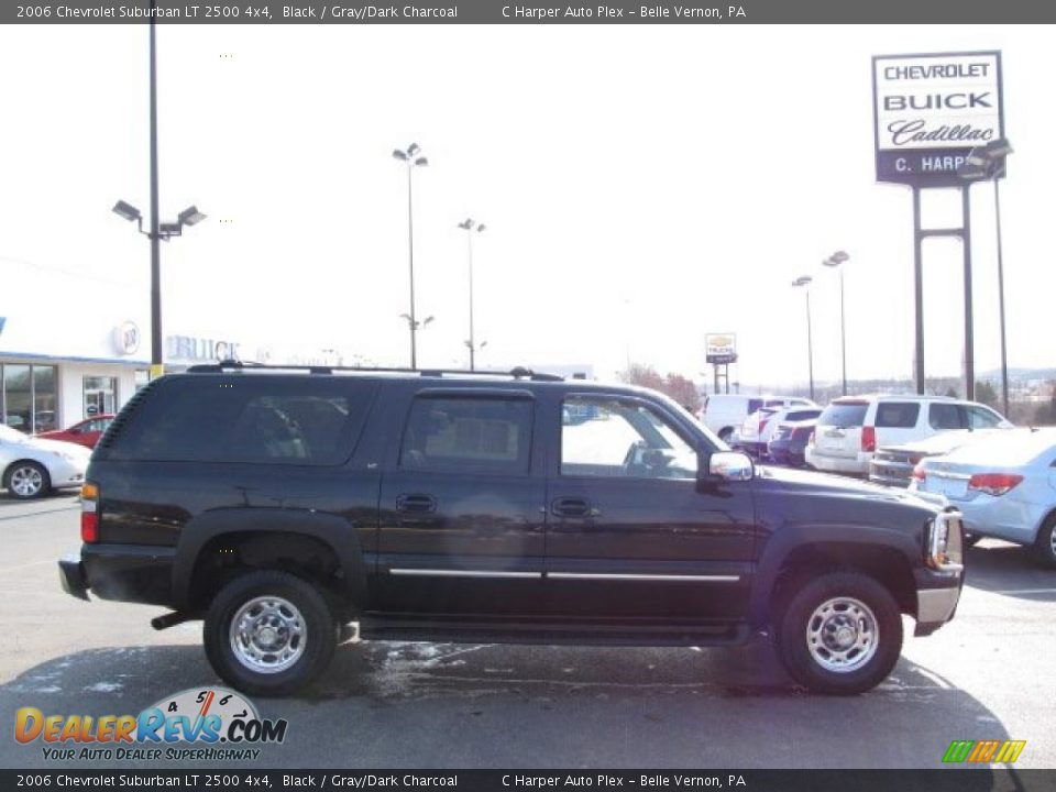 2006 Chevrolet Suburban LT 2500 4x4 Black / Gray/Dark Charcoal Photo #2