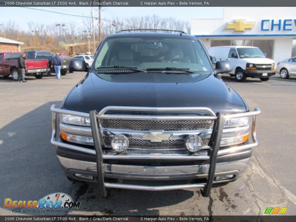 2006 Chevrolet Suburban LT 2500 4x4 Black / Gray/Dark Charcoal Photo #3
