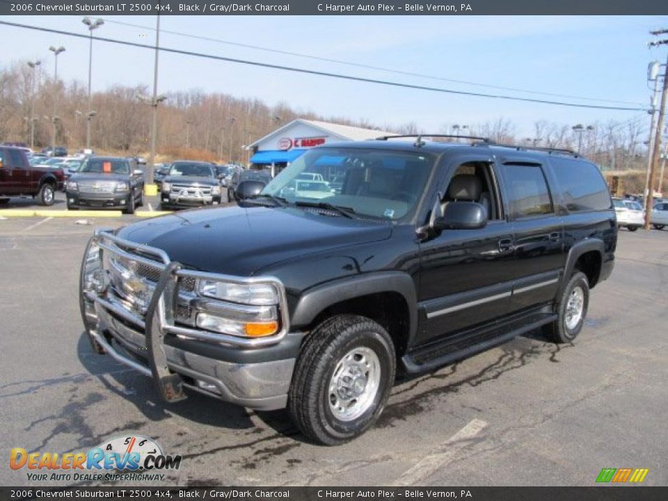 2006 Chevrolet Suburban LT 2500 4x4 Black / Gray/Dark Charcoal Photo #4