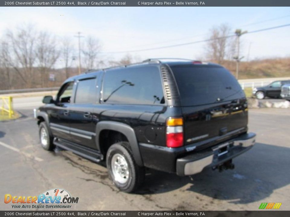 2006 Chevrolet Suburban LT 2500 4x4 Black / Gray/Dark Charcoal Photo #8