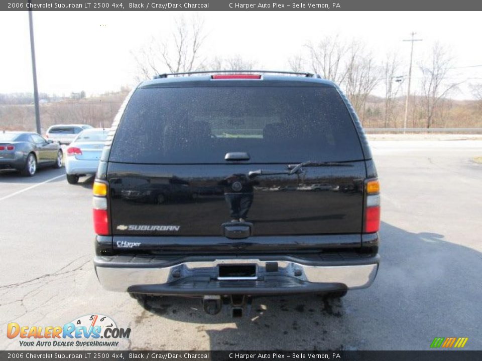 2006 Chevrolet Suburban LT 2500 4x4 Black / Gray/Dark Charcoal Photo #9