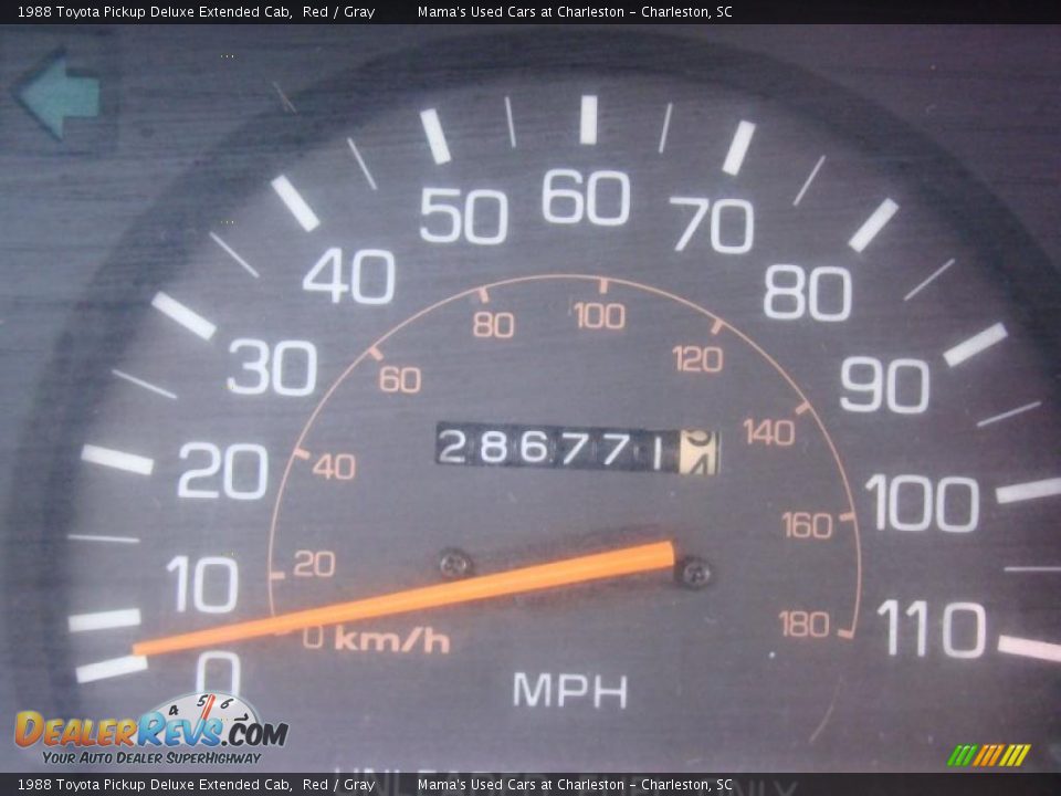 1988 Toyota Pickup Deluxe Extended Cab Red / Gray Photo #19