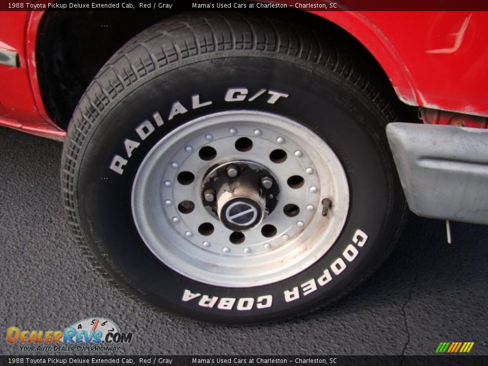1988 Toyota Pickup Deluxe Extended Cab Red / Gray Photo #22