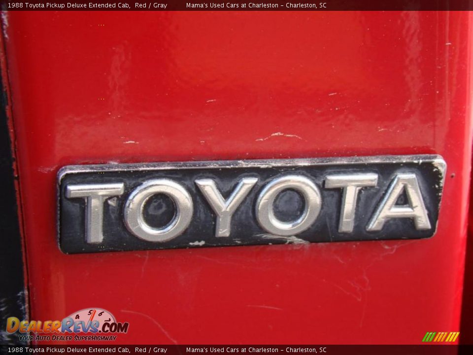 1988 Toyota Pickup Deluxe Extended Cab Red / Gray Photo #26