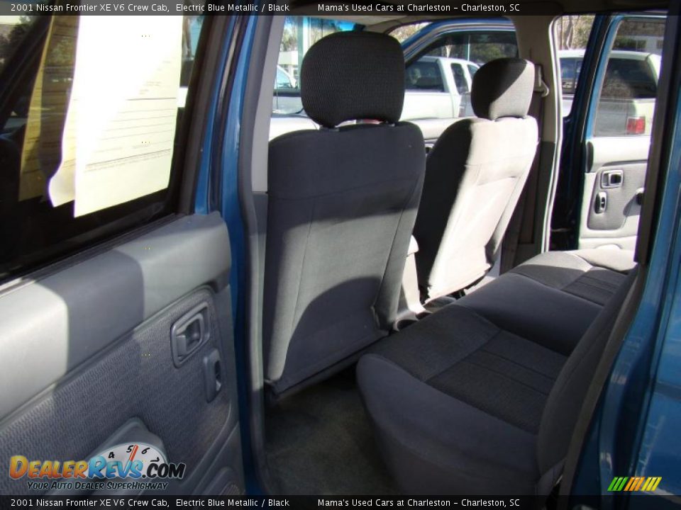 2001 Nissan Frontier XE V6 Crew Cab Electric Blue Metallic / Black Photo #11
