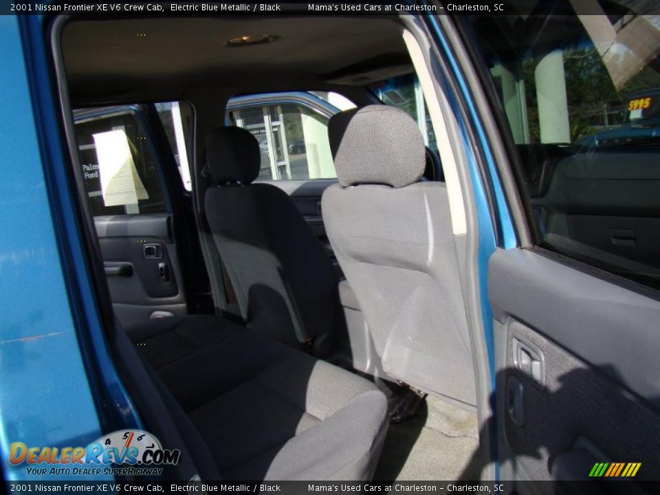 2001 Nissan Frontier XE V6 Crew Cab Electric Blue Metallic / Black Photo #14