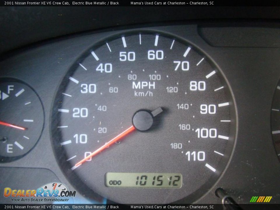 2001 Nissan Frontier XE V6 Crew Cab Electric Blue Metallic / Black Photo #24