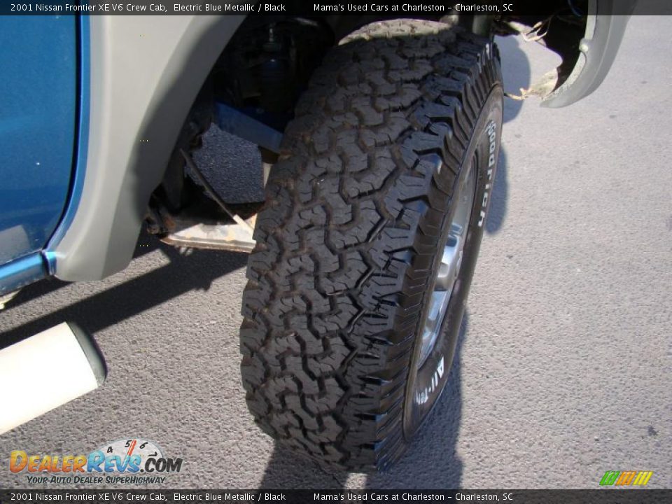 2001 Nissan Frontier XE V6 Crew Cab Electric Blue Metallic / Black Photo #26
