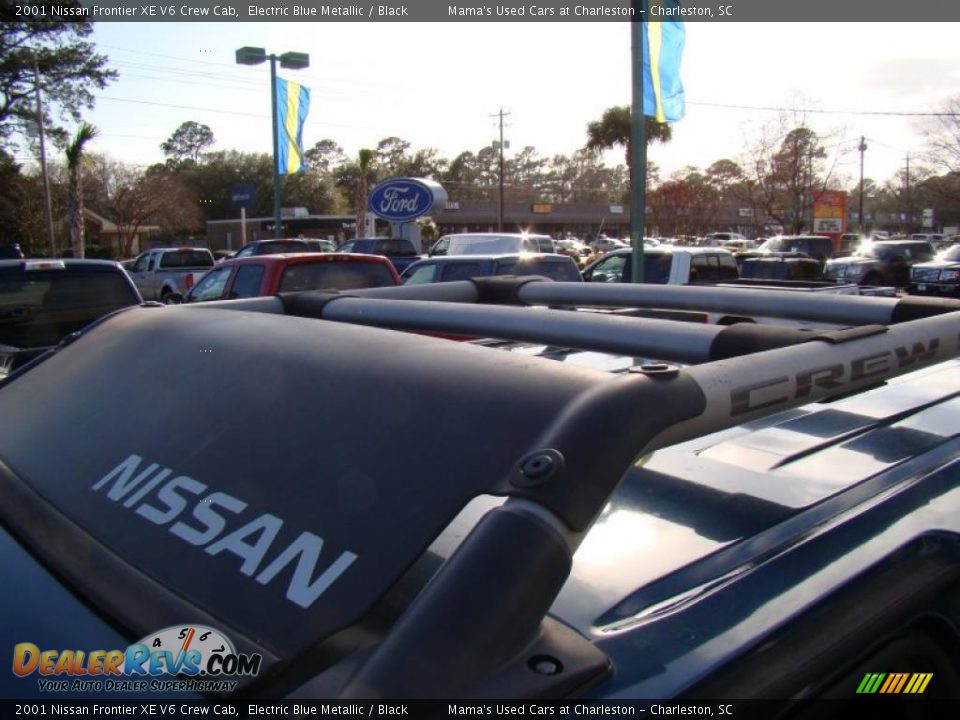 2001 Nissan Frontier XE V6 Crew Cab Electric Blue Metallic / Black Photo #33
