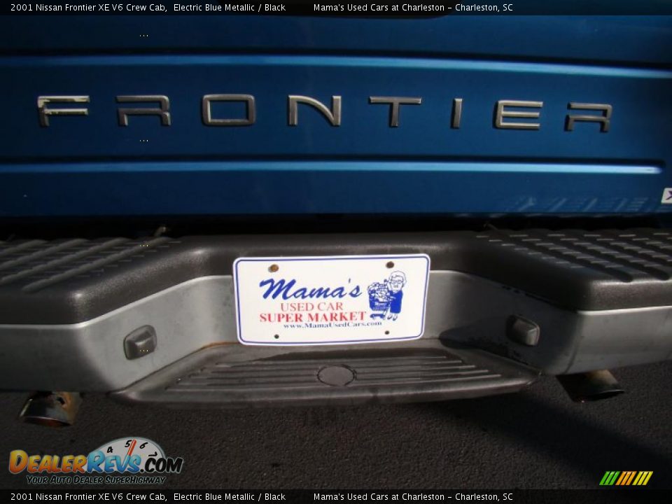 2001 Nissan Frontier XE V6 Crew Cab Electric Blue Metallic / Black Photo #34