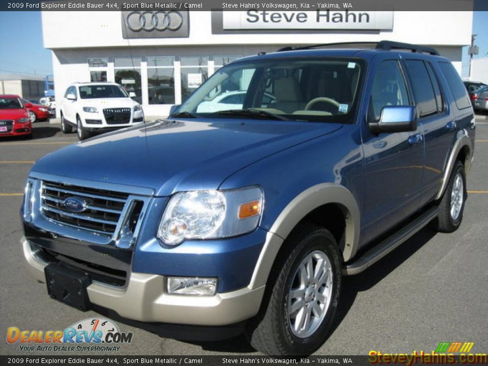 2009 Ford Explorer Eddie Bauer 4x4 Sport Blue Metallic / Camel Photo #1