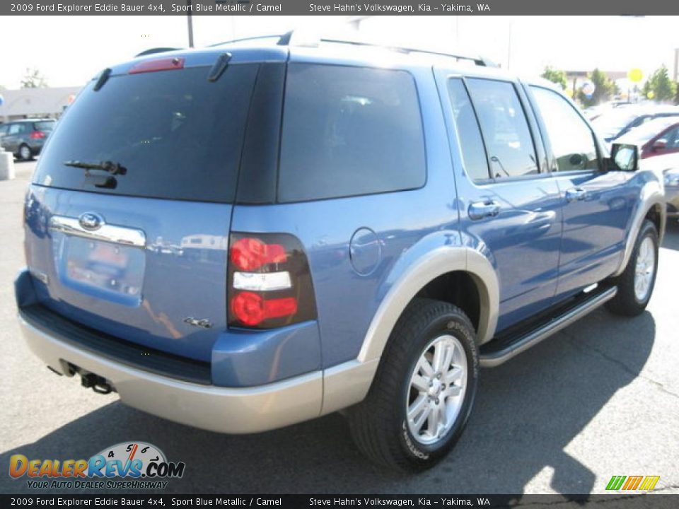 2009 Ford Explorer Eddie Bauer 4x4 Sport Blue Metallic / Camel Photo #5
