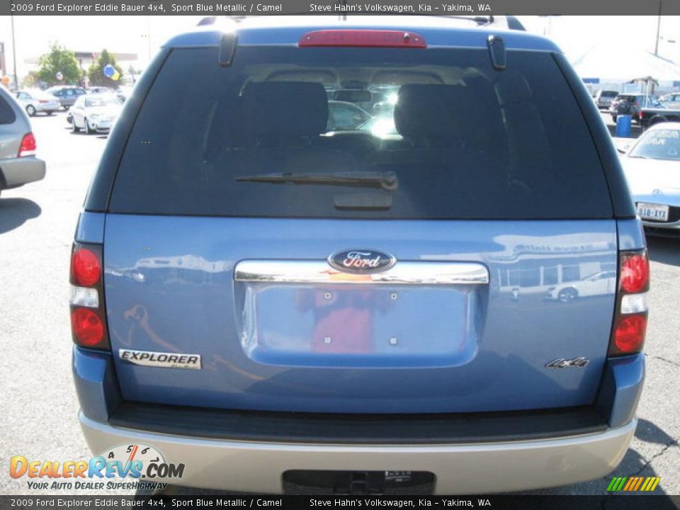 2009 Ford Explorer Eddie Bauer 4x4 Sport Blue Metallic / Camel Photo #6