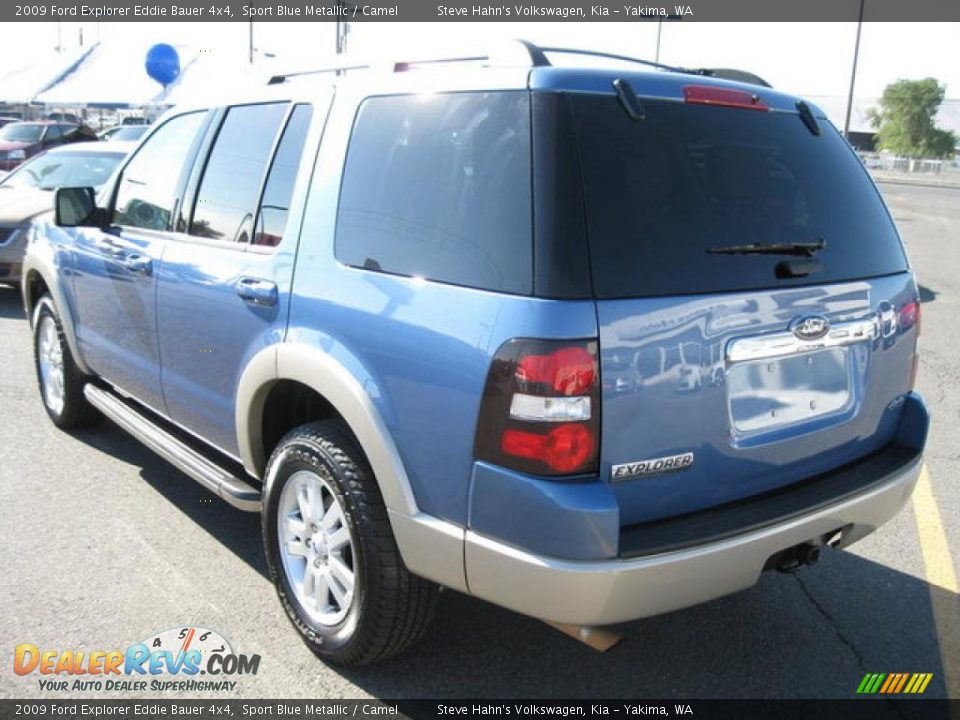 2009 Ford Explorer Eddie Bauer 4x4 Sport Blue Metallic / Camel Photo #7