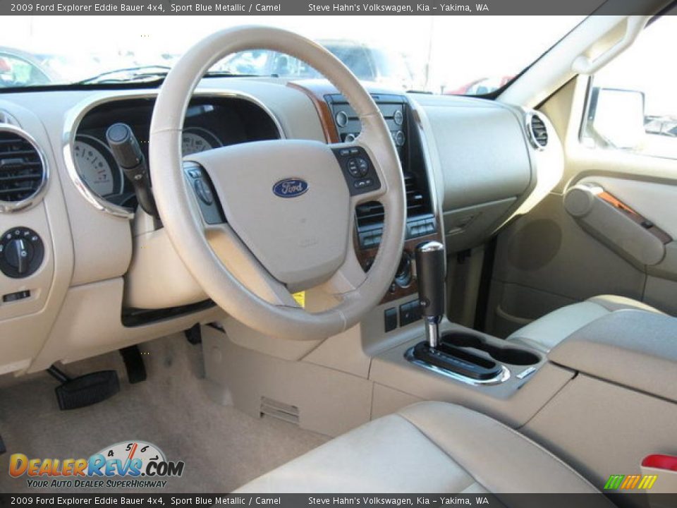 Camel Interior - 2009 Ford Explorer Eddie Bauer 4x4 Photo #18