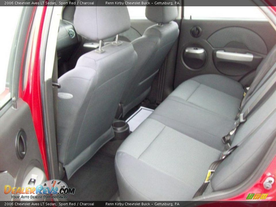 2006 Chevrolet Aveo LT Sedan Sport Red / Charcoal Photo #26