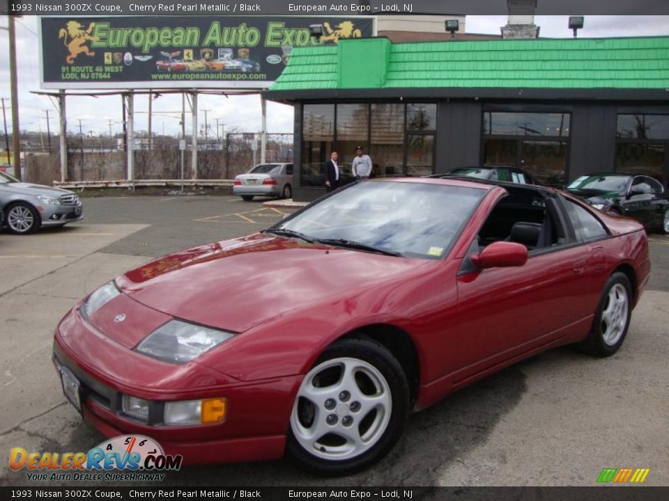 1993 Nissan 300ZX Coupe Cherry Red Pearl Metallic / Black Photo #1