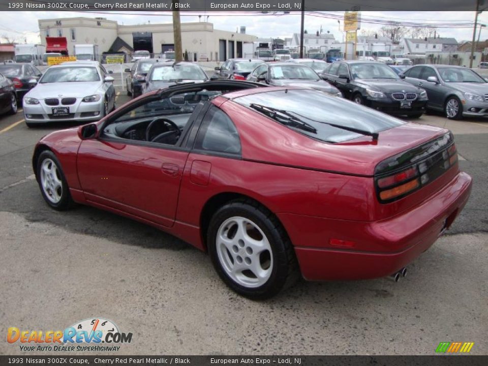 1993 Nissan 300ZX Coupe Cherry Red Pearl Metallic / Black Photo #3