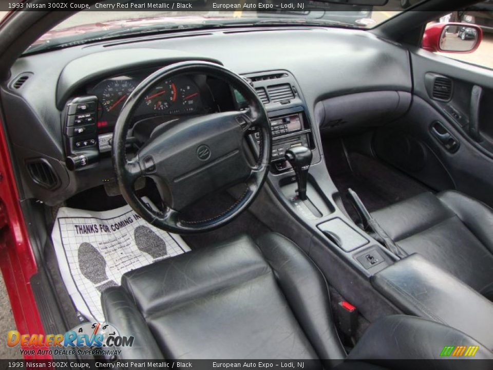 1993 Nissan 300ZX Coupe Cherry Red Pearl Metallic / Black Photo #5