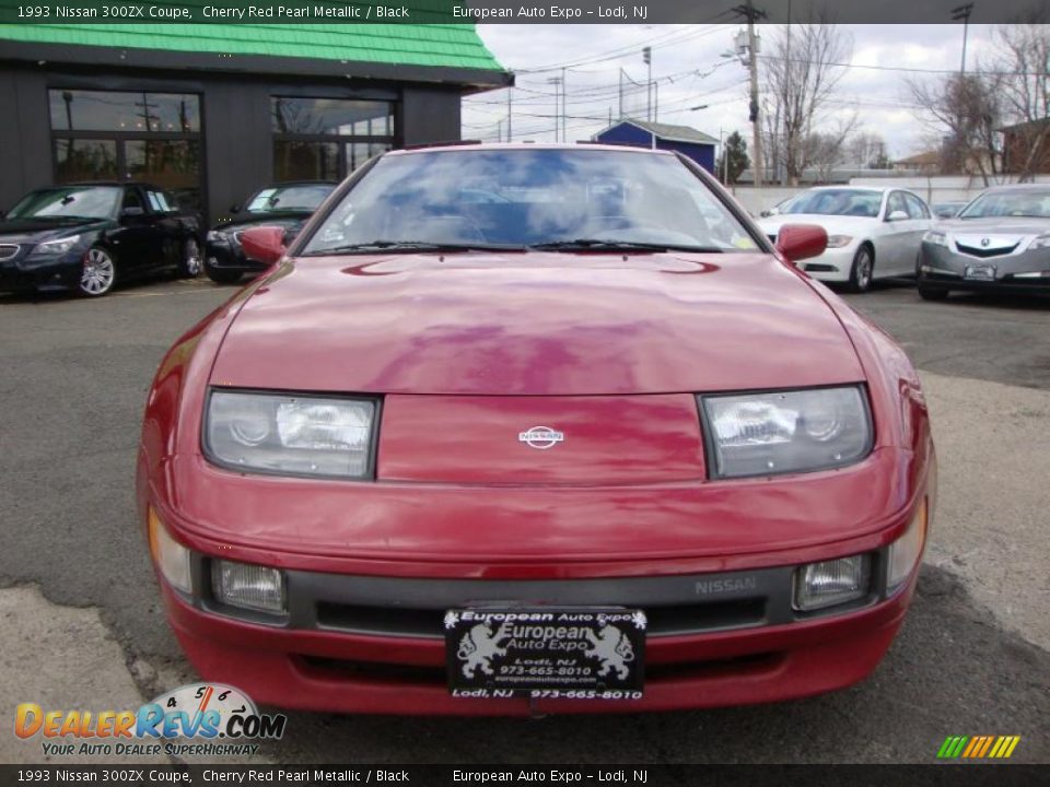 1993 Nissan 300ZX Coupe Cherry Red Pearl Metallic / Black Photo #9