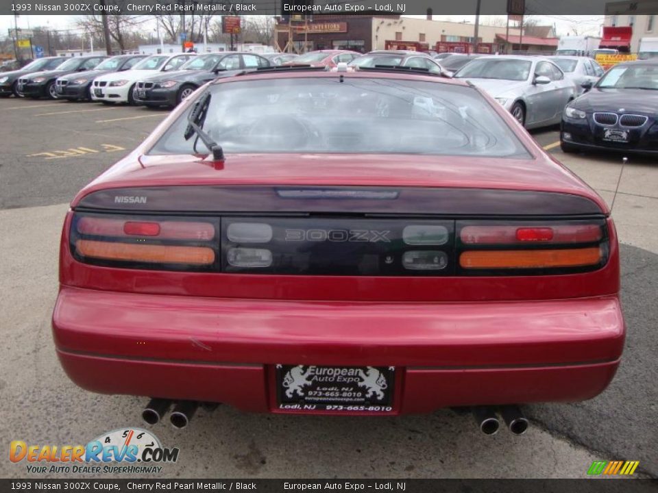 1993 Nissan 300ZX Coupe Cherry Red Pearl Metallic / Black Photo #10