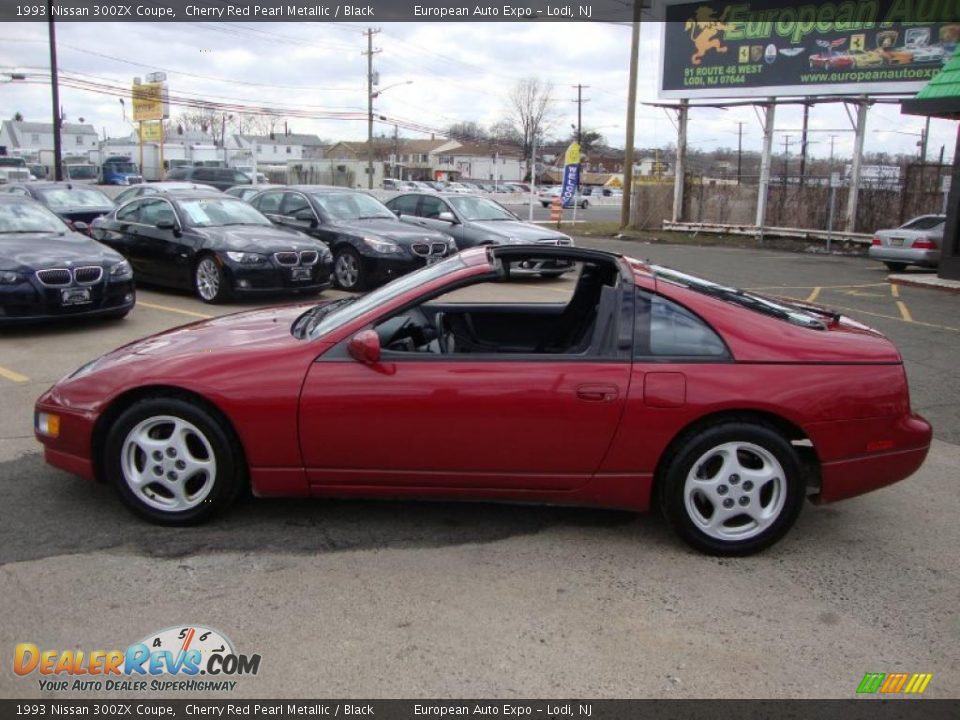 1993 Nissan 300ZX Coupe Cherry Red Pearl Metallic / Black Photo #11