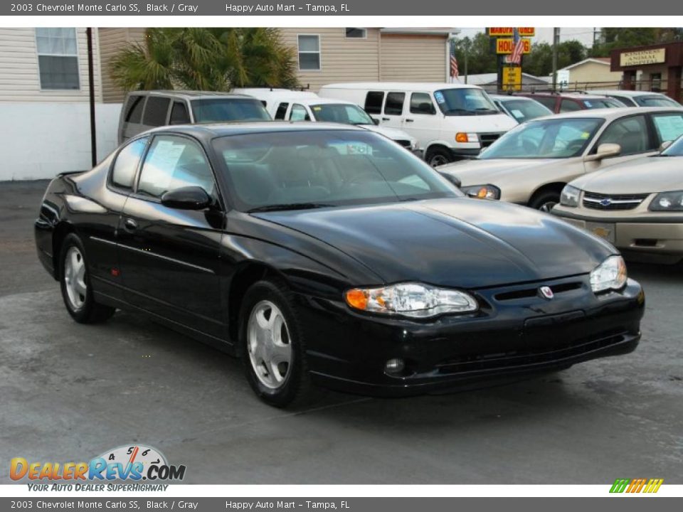 2003 Chevrolet Monte Carlo SS Black / Gray Photo #3