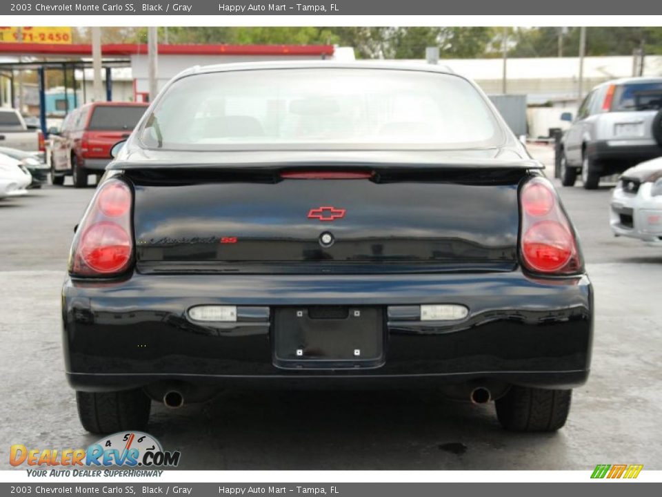 2003 Chevrolet Monte Carlo SS Black / Gray Photo #10