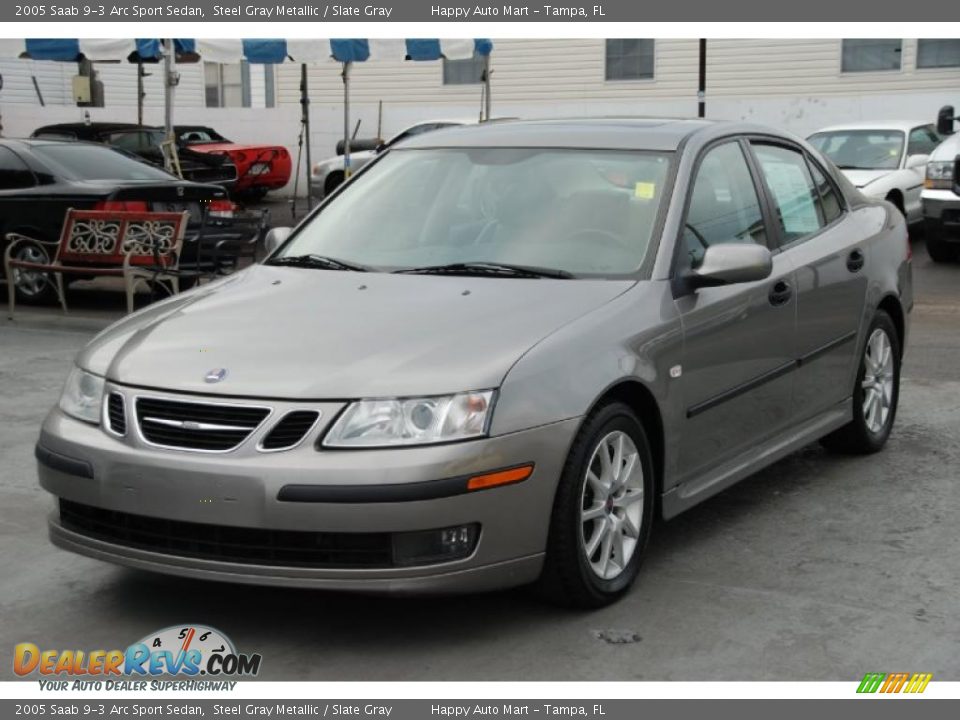 Steel Gray Metallic 2005 Saab 9-3 Arc Sport Sedan Photo #3