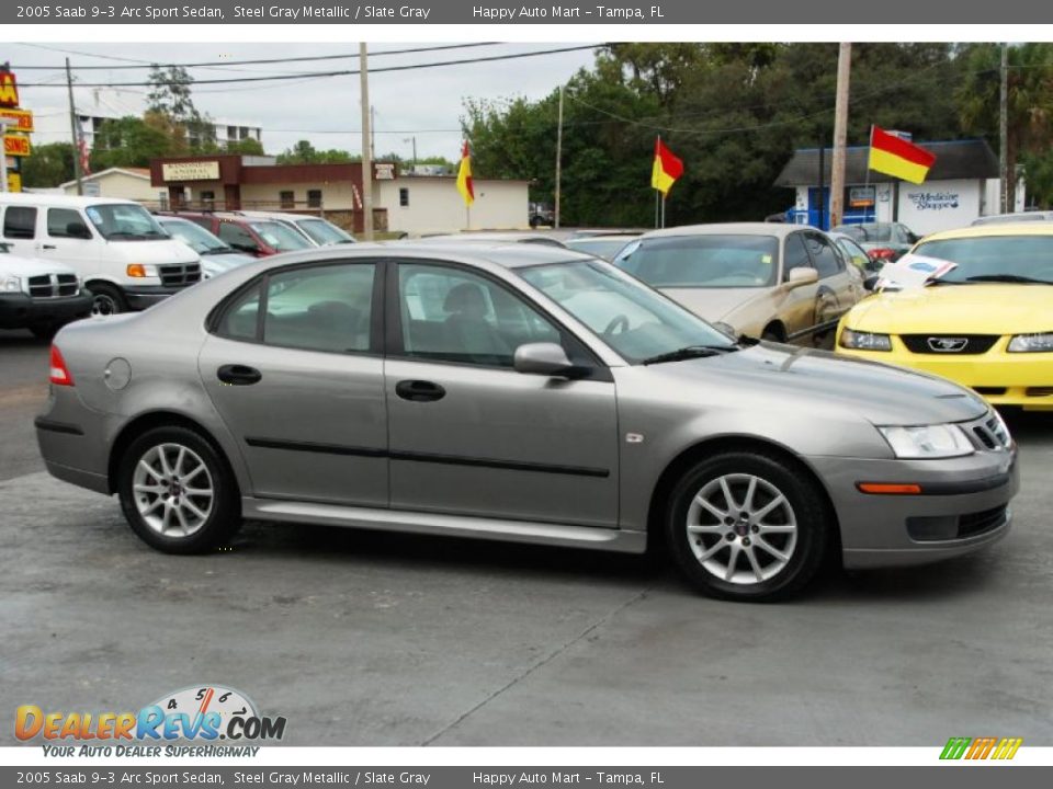 Steel Gray Metallic 2005 Saab 9-3 Arc Sport Sedan Photo #4