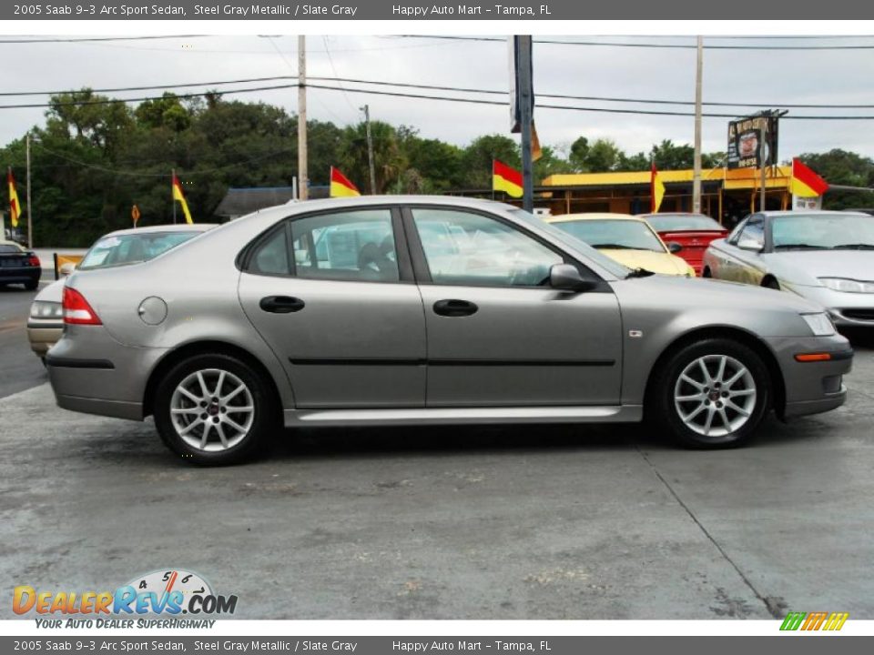 Steel Gray Metallic 2005 Saab 9-3 Arc Sport Sedan Photo #5