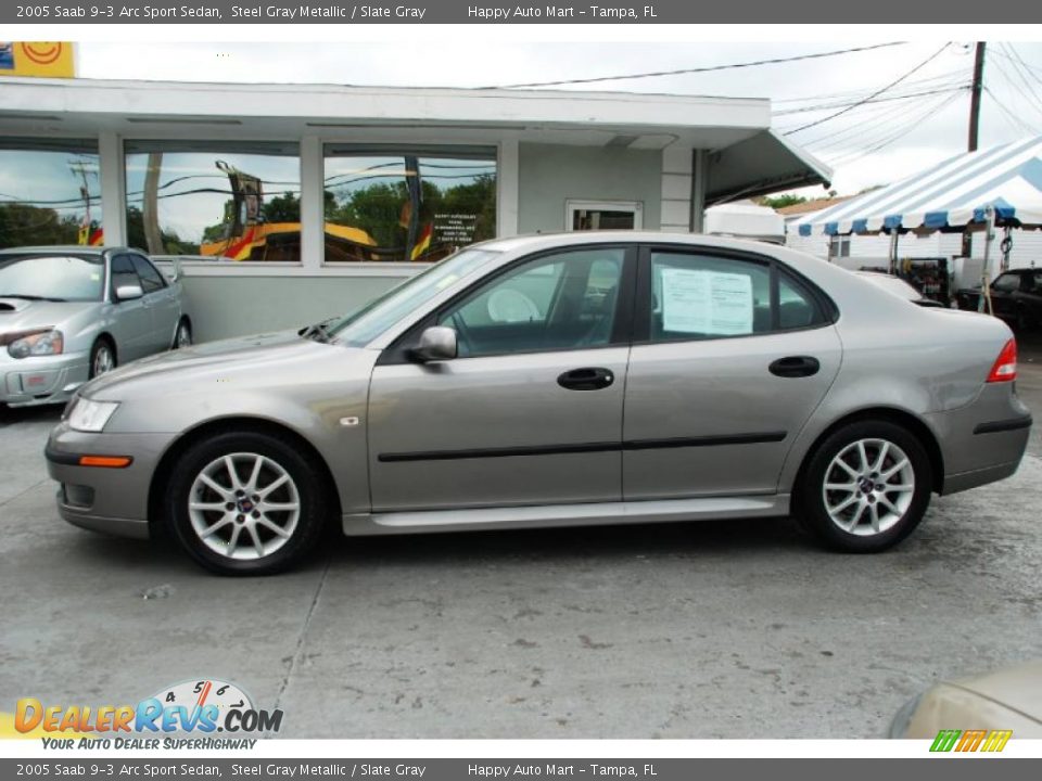 Steel Gray Metallic 2005 Saab 9-3 Arc Sport Sedan Photo #8