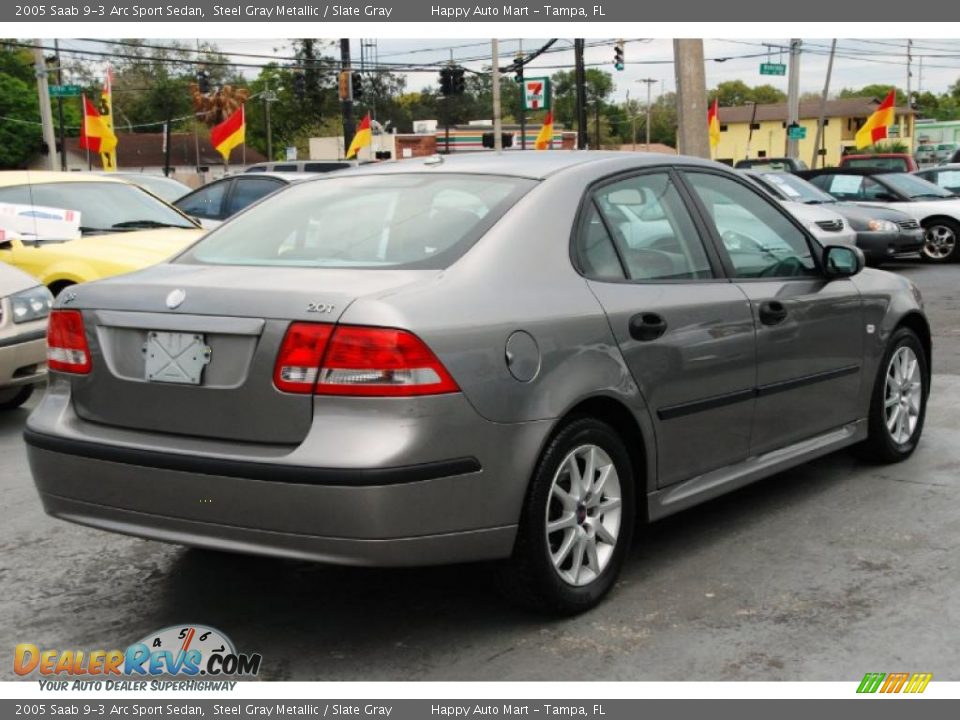 Steel Gray Metallic 2005 Saab 9-3 Arc Sport Sedan Photo #9