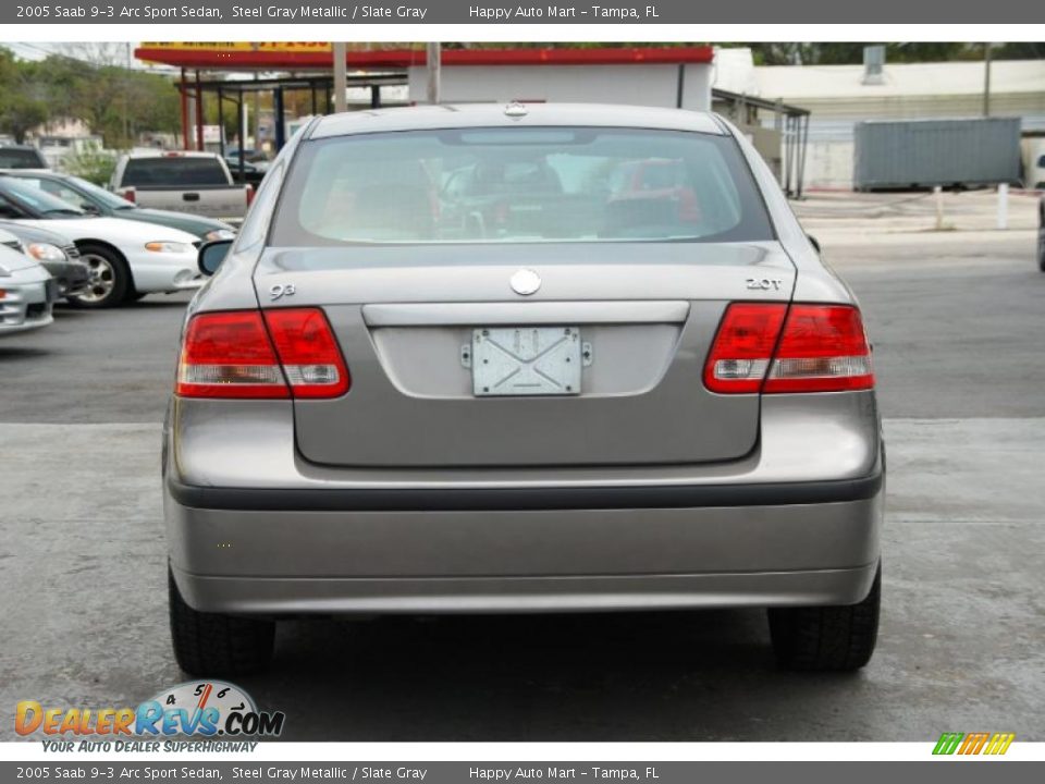 2005 Saab 9-3 Arc Sport Sedan Steel Gray Metallic / Slate Gray Photo #10